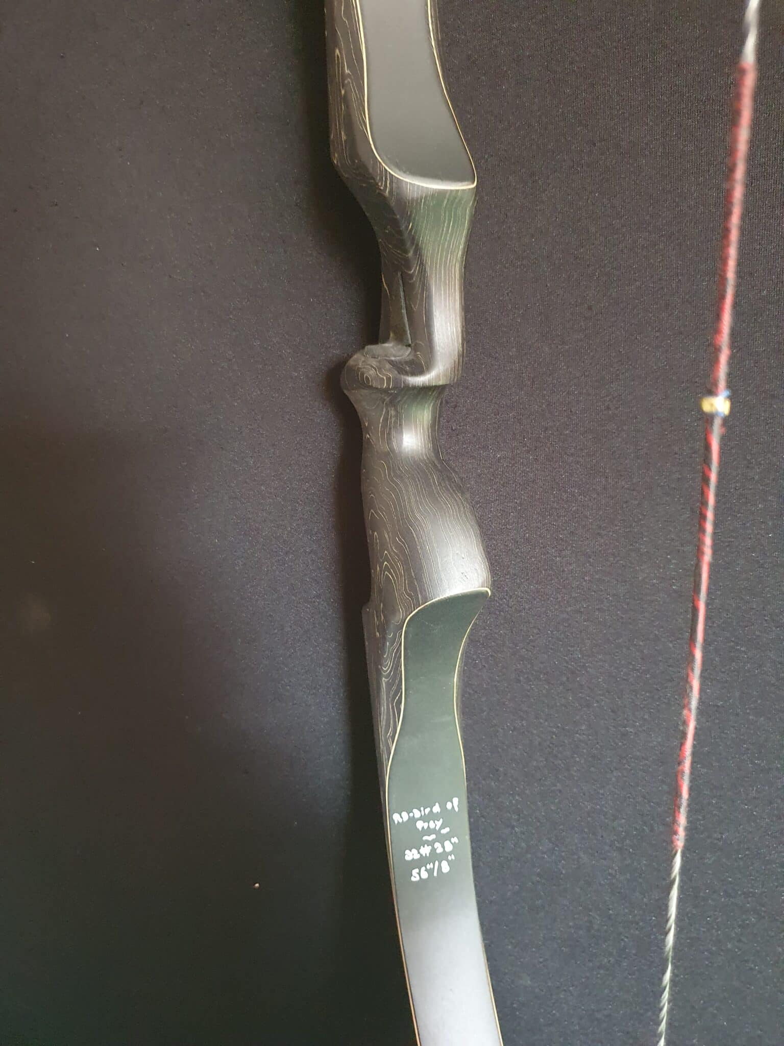 RD Bird of Prey Único Jagdrecurve, Rechtshand, 56 Zoll 32 lbs – Detail 3